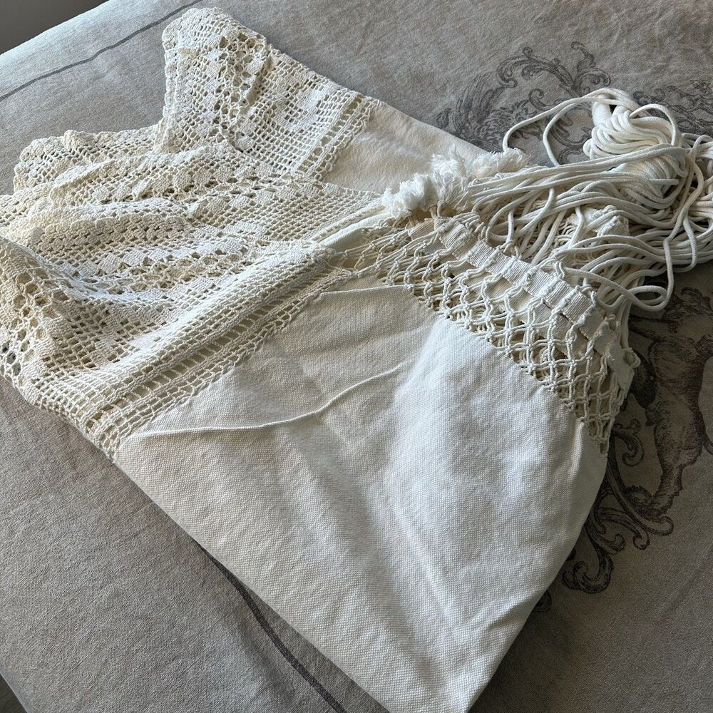 * Vtg Omni Swings N' Things Brazilian Hammock Hand Woven 62" Double NWOT Macrame